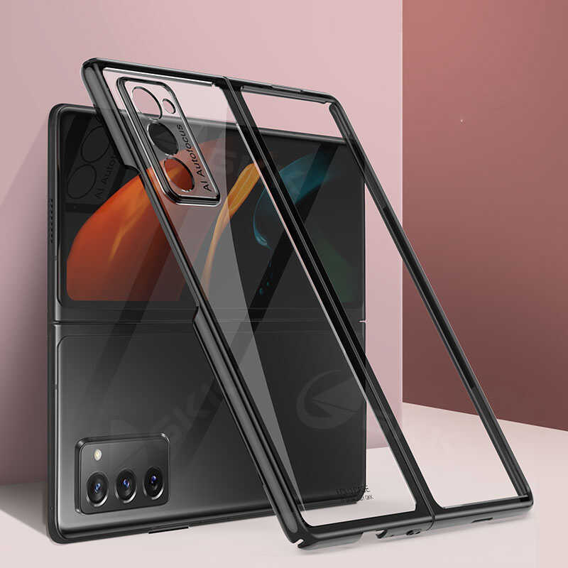 Galaxy Z Fold 2 Kılıf Zore Kıpta Kapak - Siyah
