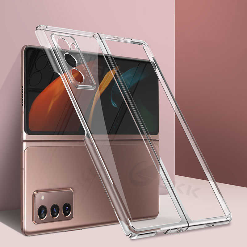 Galaxy Z Fold 2 Kılıf Zore Kıpta Kapak - Renksiz