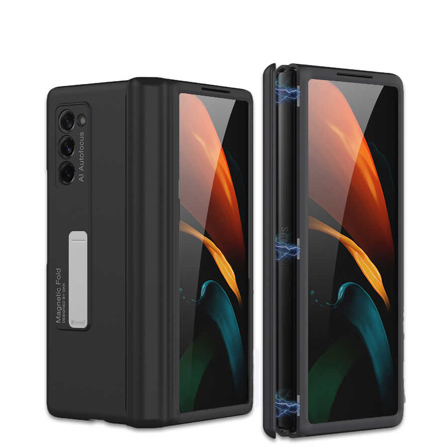 Galaxy Z Fold 2 Kılıf Zore M-Magnet Kılıf - Siyah