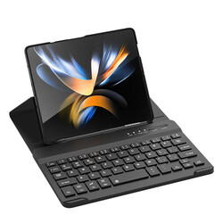 Galaxy Z Fold 3 Case with Stand and Bluetooth Keyboard Zore Kıpta Keyboard Set Case - GKK