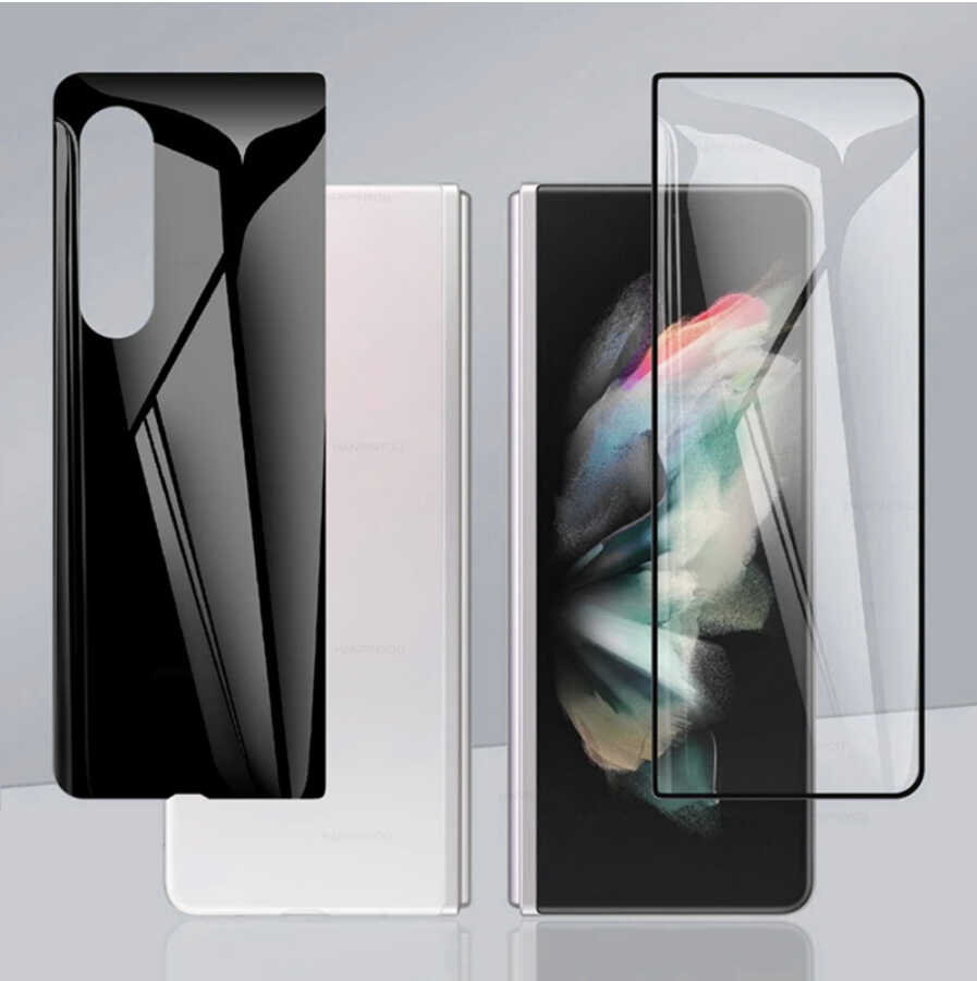 Galaxy Z Fold 3 Zore 2.5D Glass Ekran Koruyucu - Siyah