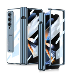 Galaxy Z Fold 4 Kılıf Zore Kıpta Standlı Kalem Bölmeli Kapak - GKK