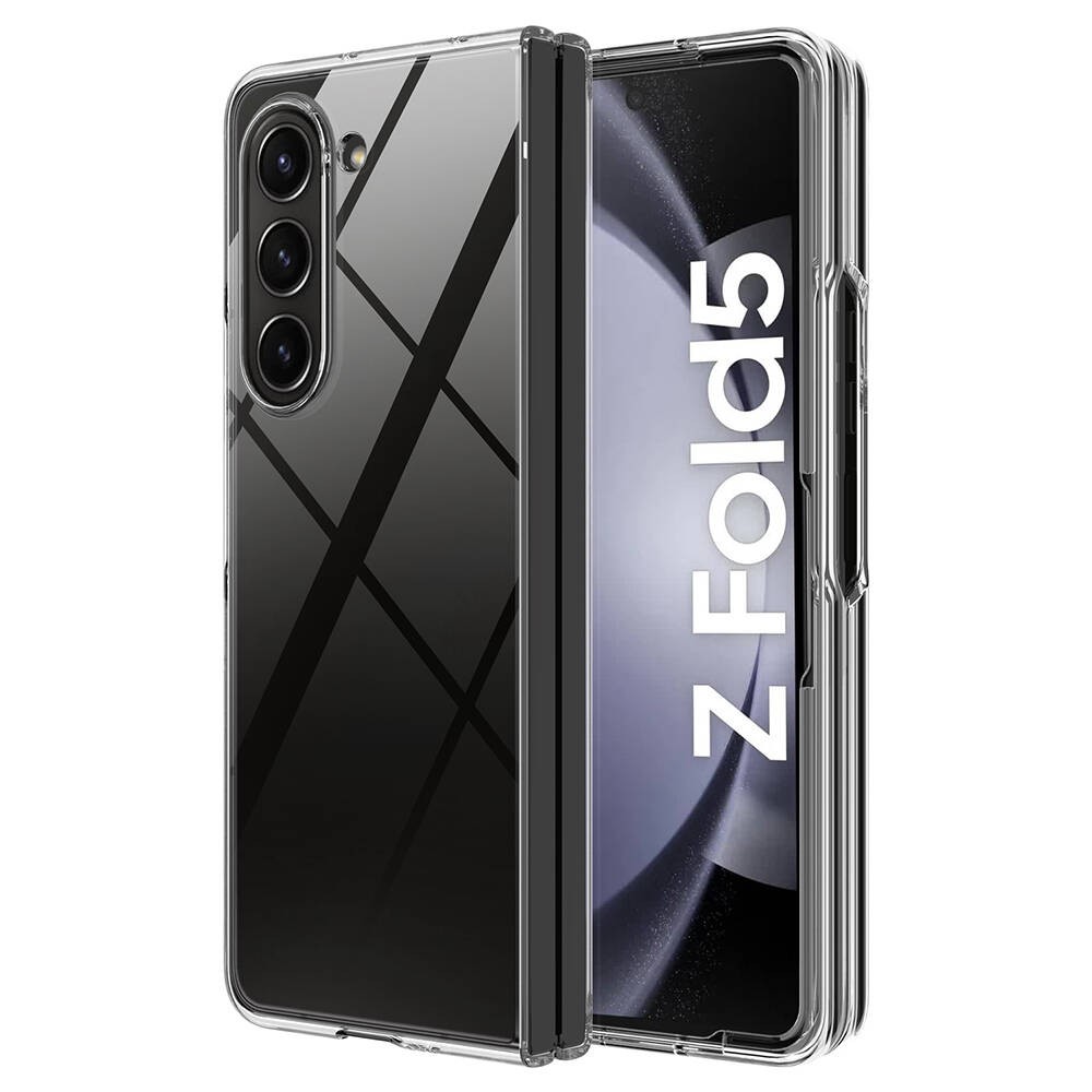 Galaxy Z Fold 5 Kılıf Zore Droga Kapak - Renksiz