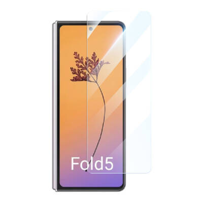 Galaxy Z Fold 5 Zore Etnaa Şeffaf Cam Ekran Koruyucu - Zore