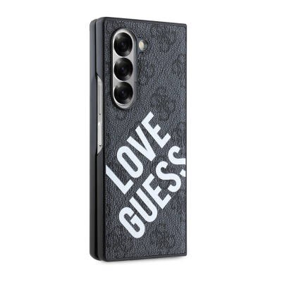 Galaxy Z Fold 6 Kılıf Guess Orjinal Lisanslı M-safe Şarj Özellikli Love Guess Printing Kapak - 6