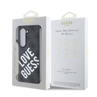 Galaxy Z Fold 6 Kılıf Guess Orjinal Lisanslı M-safe Şarj Özellikli Love Guess Printing Kapak - 8
