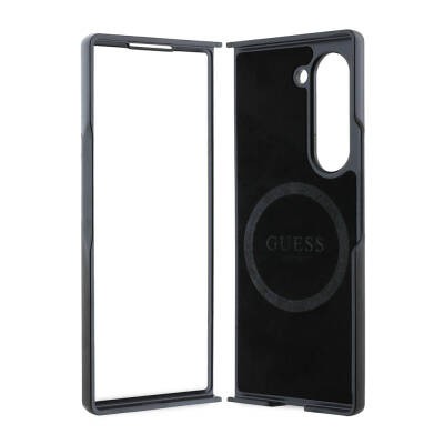 Galaxy Z Fold 6 Kılıf Guess Orjinal Lisanslı M-safe Şarj Özellikli Saffiano Metal Logo Kapak - 7