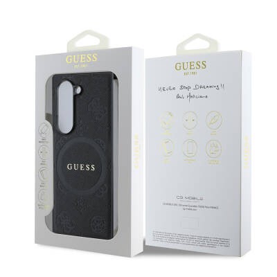 Galaxy Z Fold 6 Kılıf Guess Orjinal Lisanslı M-safe Şarj Özellikli Saffiano Metal Logo Kapak - 8
