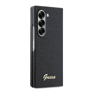 Galaxy Z Fold 6 Kılıf Guess Orjinal Lisanslı Yazı Logolu Glitter Script Kapak - 5