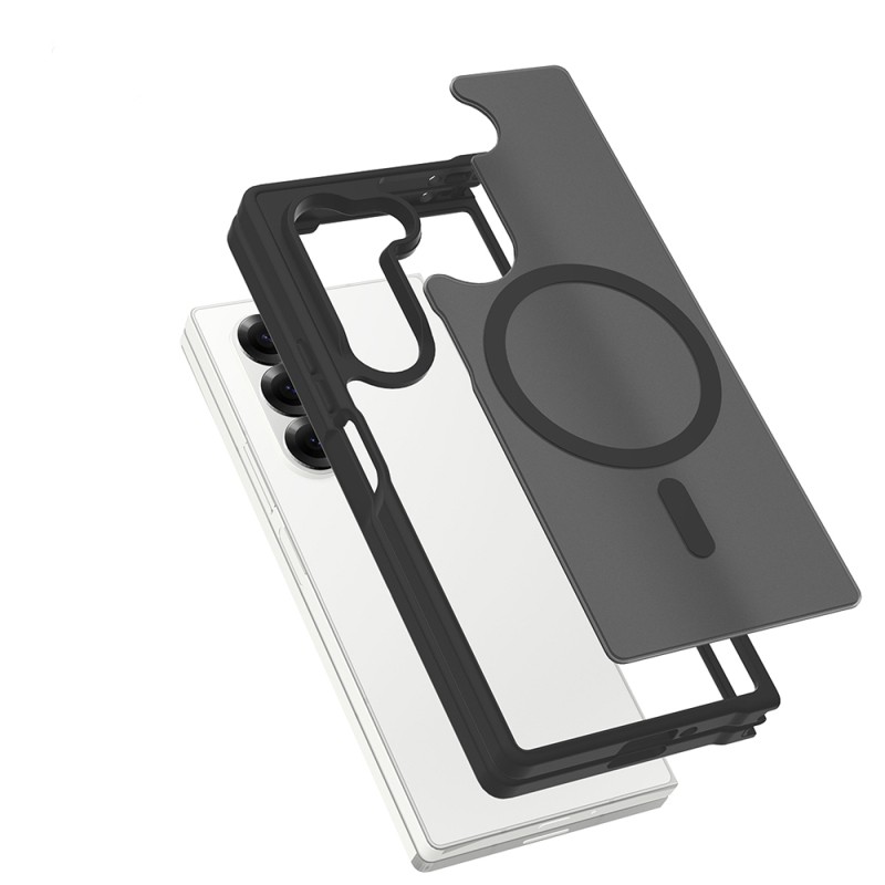 Galaxy Z Fold 6 Kılıf M-Safe Şarj Özellikli Kamera Korumalı Zore Lunex Kapak - 5
