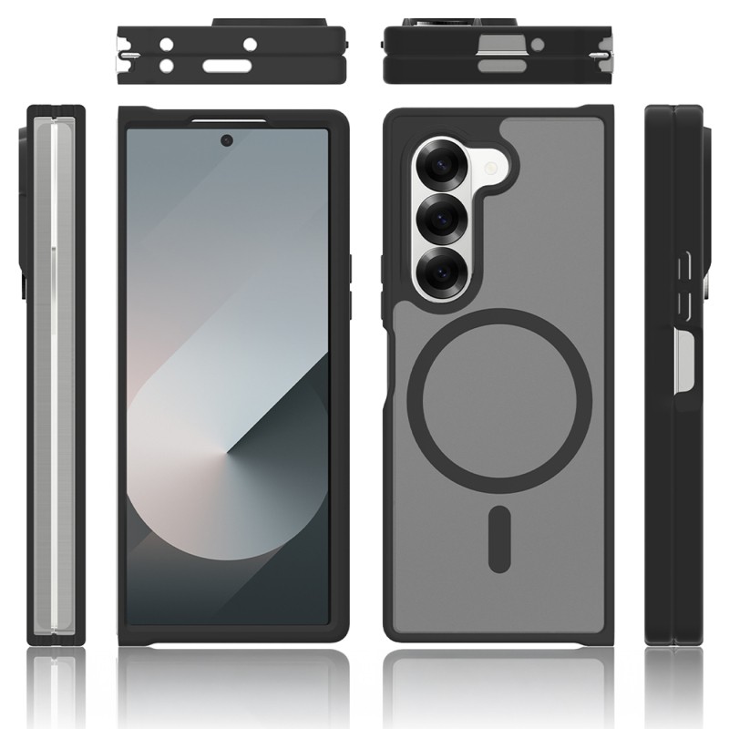 Galaxy Z Fold 6 Kılıf M-Safe Şarj Özellikli Kamera Korumalı Zore Lunex Kapak - 7