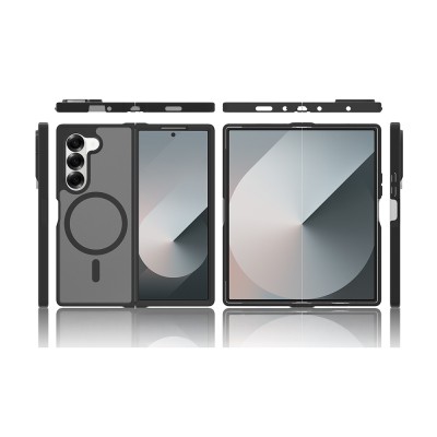 Galaxy Z Fold 6 Kılıf M-Safe Şarj Özellikli Kamera Korumalı Zore Lunex Kapak - 6