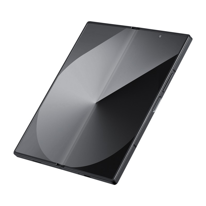 Galaxy Z Fold 6 Kılıf M-safe Şarj Özellikli 600D Aramid Karbon Fiber Pitaka Ultra-Slim Classic Serisi Black-Grey Twill Kapak - 7