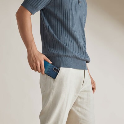 Galaxy Z Fold 6 Kılıf M-safe Şarj Özellikli Aramid Karbon Fiber Pitaka Tactile Woven Sunset-Moonrise Serisi Moonrise Kapak - 14