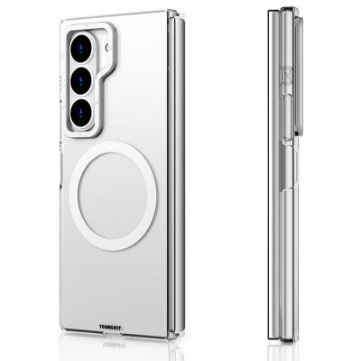 Galaxy Z Fold 6 Kılıf M-safe Şarj Özellikli Şeffaf Youngkit Crystal Shield Serisi Kapak - Youngkit