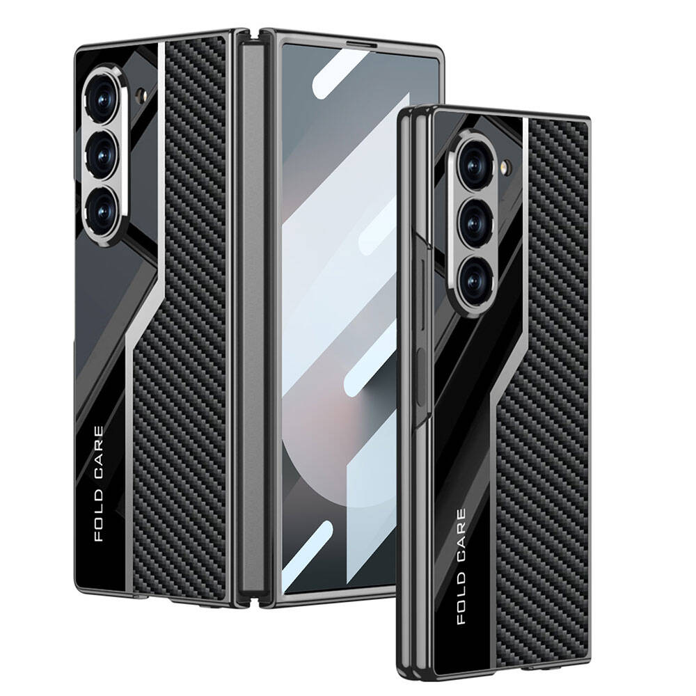 Samsung Galaxy Z Fold 6 Kılıf Ultra İnce Kamera Korumalı PC + Karbon Fiber Tasarımlı Arka Yüzey Kıpta Poligan Samsung Galaxy Z Fold 6 Kılıf Ultra İnce Kamera Korumalı PC + Karbon Fiber Tasarımlı Arka Yüzey Kıpta Poligan