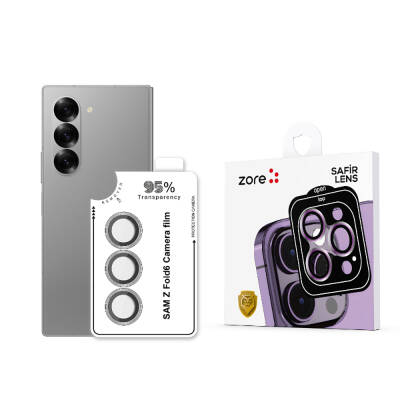 Galaxy Z Fold 6 Zore CL-11 Sapphire Anti-Fingerprint Anti-Reflective Camera Lens Protector - Zore