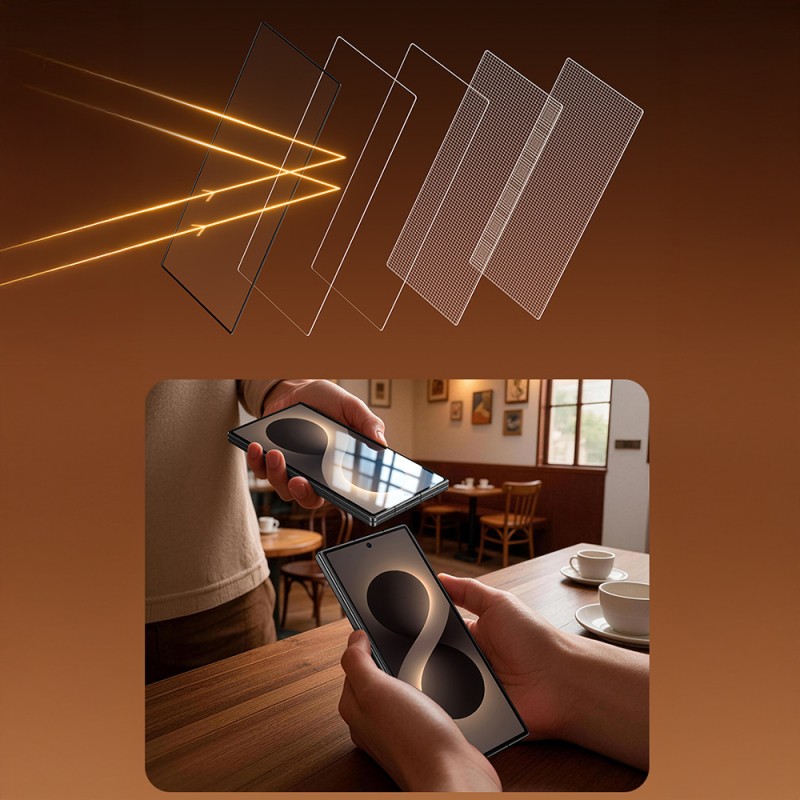 Galaxy Z Fold 7 Benks Glass Warrior AR Ön Çerçeve Uyumlu Cam Ekran Koruyucu + Kolay Uygulama Aparatı - 5