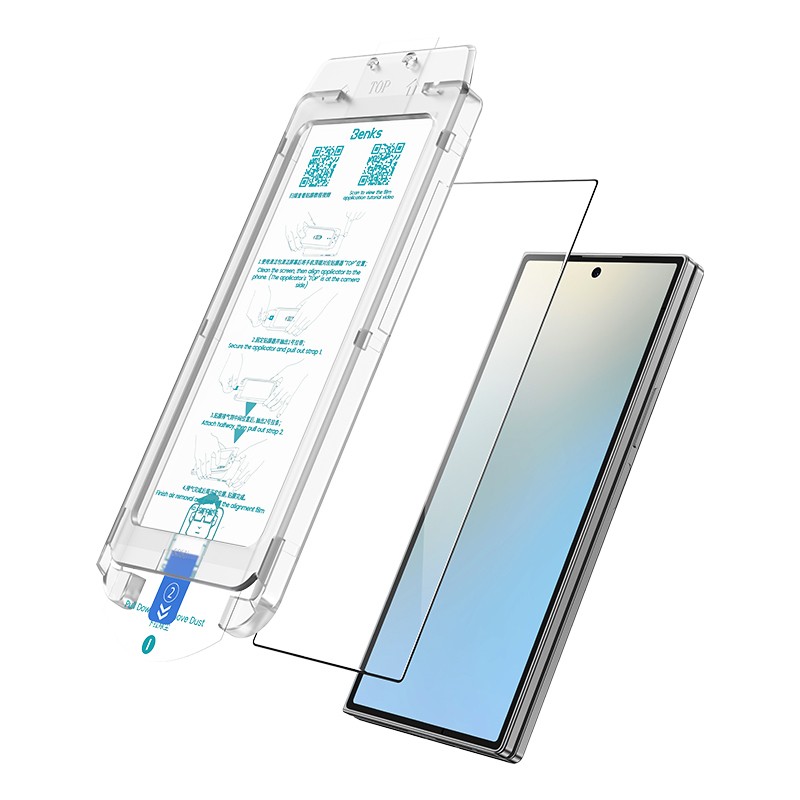 Galaxy Z Fold 7 Benks Ultra Shield Screen Protector + Easy Application Tool - 5