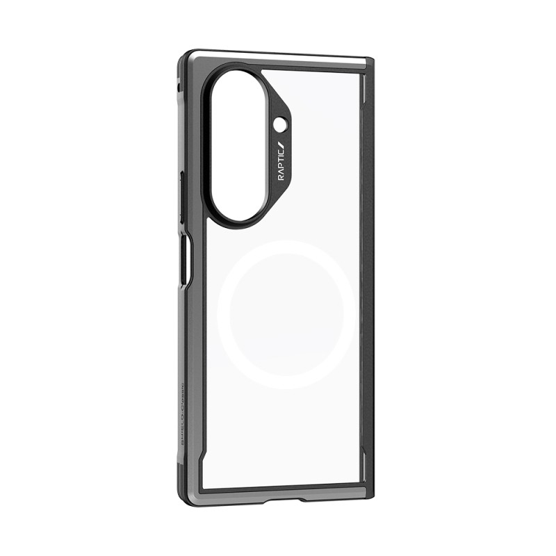 Galaxy Z Fold 7 Case M-Safe Charging Feature Airbag Raptic Shield Series Transparent Back Cover - 12