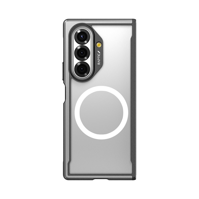 Galaxy Z Fold 7 Case M-Safe Charging Feature Airbag Raptic Shield Series Transparent Back Cover - 1