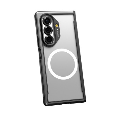 Galaxy Z Fold 7 Case M-Safe Charging Feature Airbag Raptic Shield Series Transparent Back Cover - 16