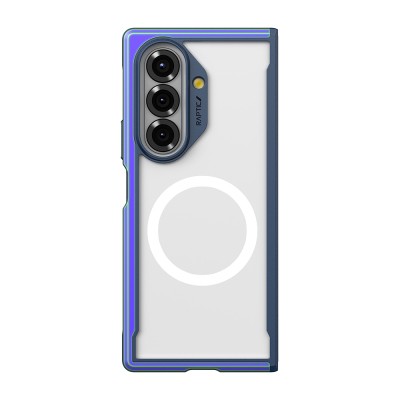 Galaxy Z Fold 7 Case M-Safe Charging Feature Airbag Raptic Shield Series Transparent Back Cover - 3