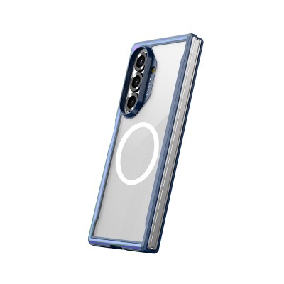 Galaxy Z Fold 7 Case M-Safe Charging Feature Airbag Raptic Shield Series Transparent Back Cover - 13