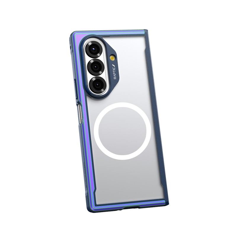 Galaxy Z Fold 7 Case M-Safe Charging Feature Airbag Raptic Shield Series Transparent Back Cover - 15