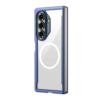 Galaxy Z Fold 7 Case M-Safe Charging Feature Airbag Raptic Shield Series Transparent Back Cover - 4