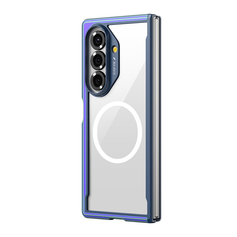 Galaxy Z Fold 7 Case M-Safe Charging Feature Airbag Raptic Shield Series Transparent Back Cover - 4