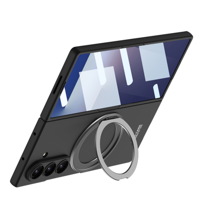 Galaxy Z Fold 7 Case M-safe Charging Feature Zore Kıpta Ring Camera Protection Cover - GKK