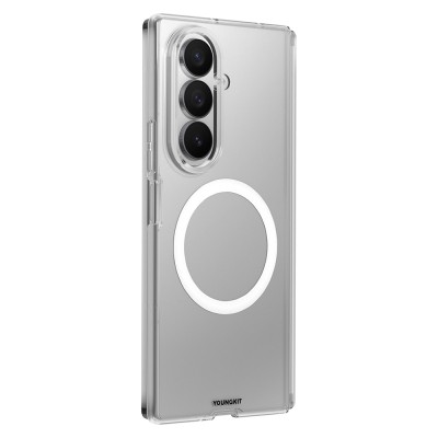 Galaxy Z Fold 7 Case with M-safe Charging Feature, Youngkit Clear Series Cover - 3