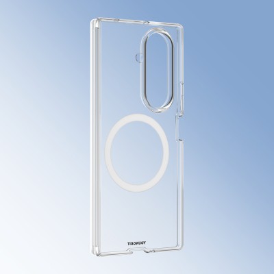 Galaxy Z Fold 7 Case with M-safe Charging Feature, Youngkit Clear Series Cover - 8
