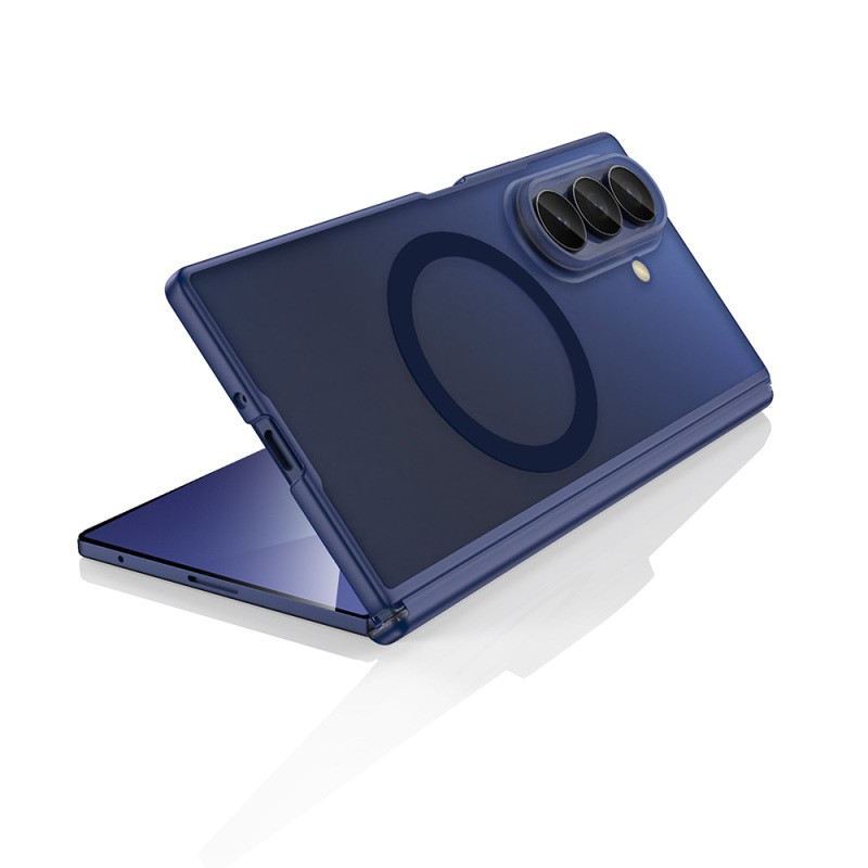 Galaxy Z Fold 7 Kılıf M-safe Şarj Özellikli Arkası Mat Sert PC Wlons Vena Kapak - 11