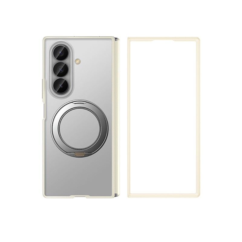 Galaxy Z Fold 7 Kılıf M-safe Şarj Özellikli Arkası Mat Sert PC Wlons Vena Standlı Kapak - 3