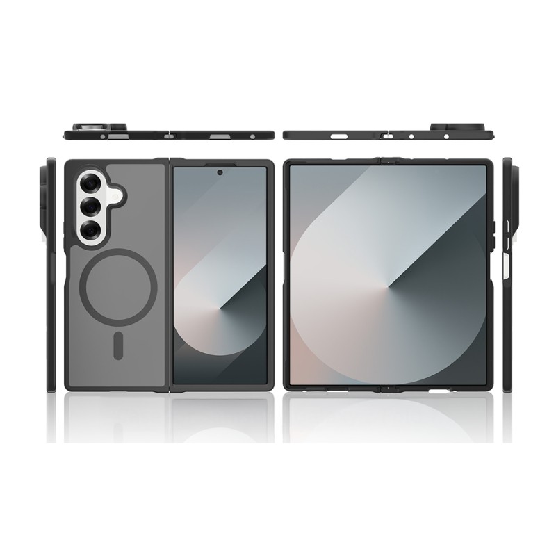 Galaxy Z Fold 7 Kılıf M-Safe Şarj Özellikli Kamera Korumalı Zore Lunex Kapak - 6