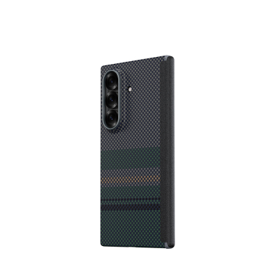 Galaxy Z Fold 7 Kılıf M-safe Şarj Özellikli Karbon Fiber Tasarımlı Benks Aurora ArmorAir Kevlar Kapak - Benks