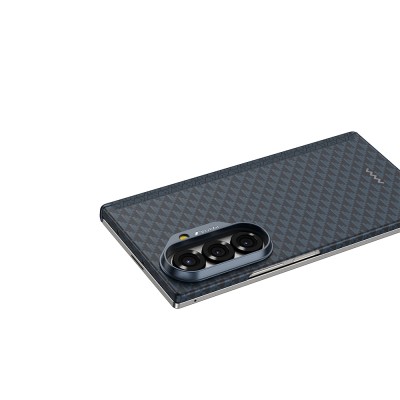 Galaxy Z Fold 7 Kılıf M-safe Şarj Özellikli Raptic Aramid Skin-Pro Profound Serisi Karbon Kapak - 3