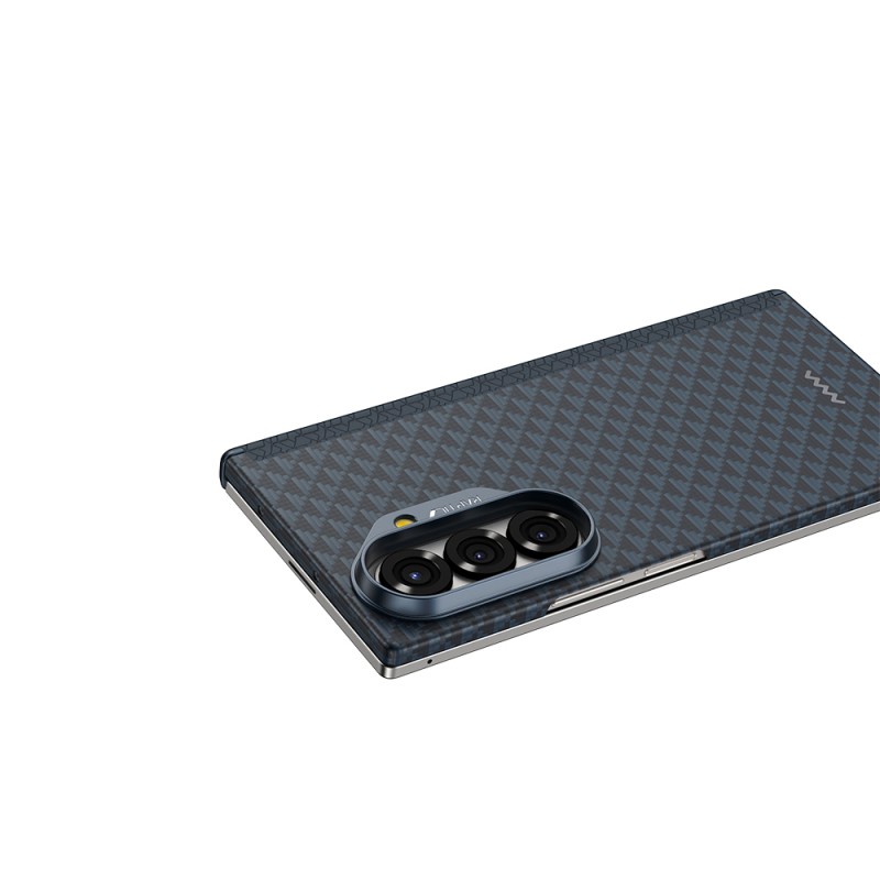 Galaxy Z Fold 7 Kılıf M-safe Şarj Özellikli Raptic Aramid Skin-Pro Profound Serisi Karbon Kapak - 3