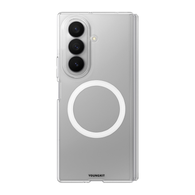 Galaxy Z Fold 7 Kılıf M-safe Şarj Özellikli Youngkit Clear Serisi Kapak - Youngkit