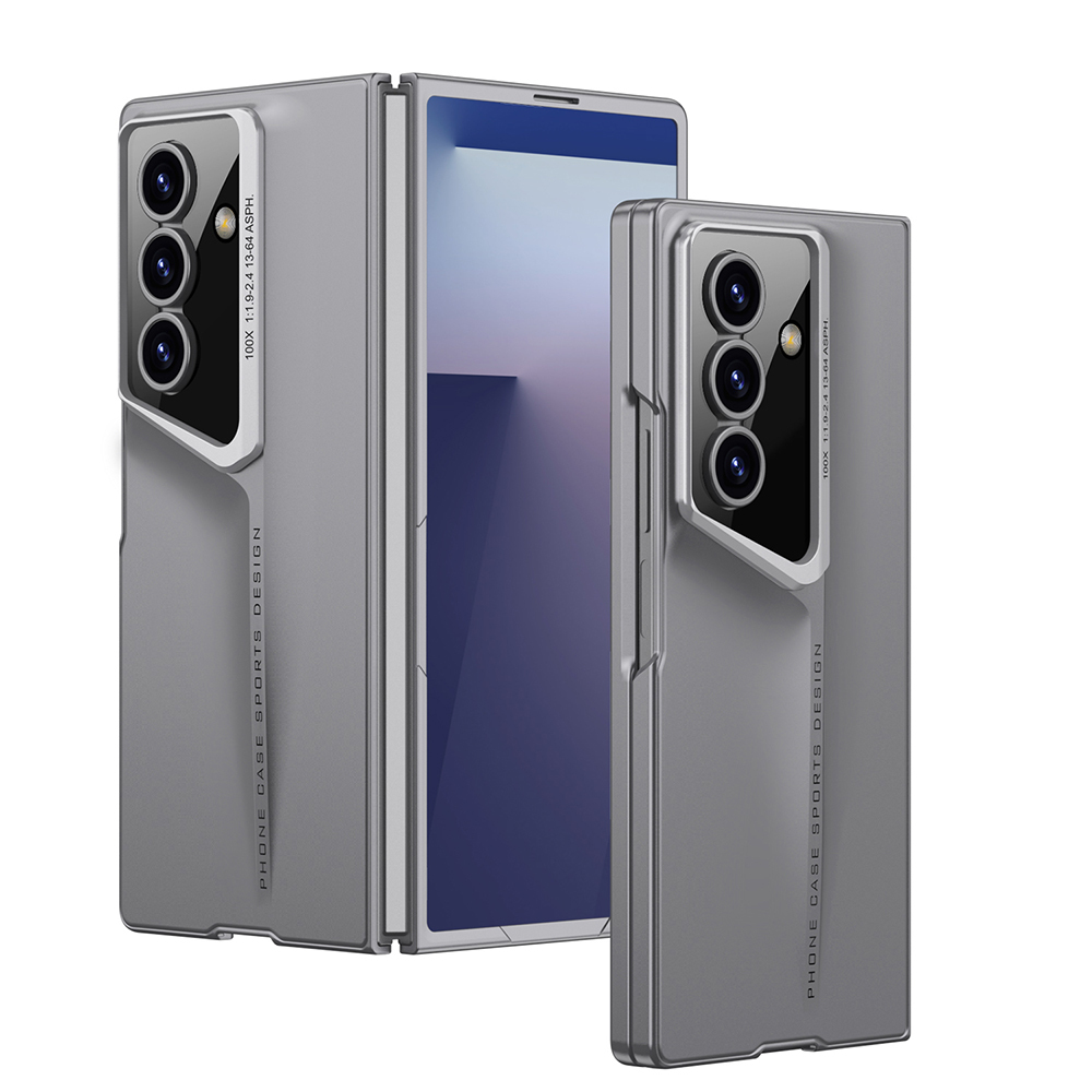 Galaxy Z Fold 7 Kılıf Ultra İnce Kamera Korumalı Sert Rubber Zore Procase Kapak - Gri