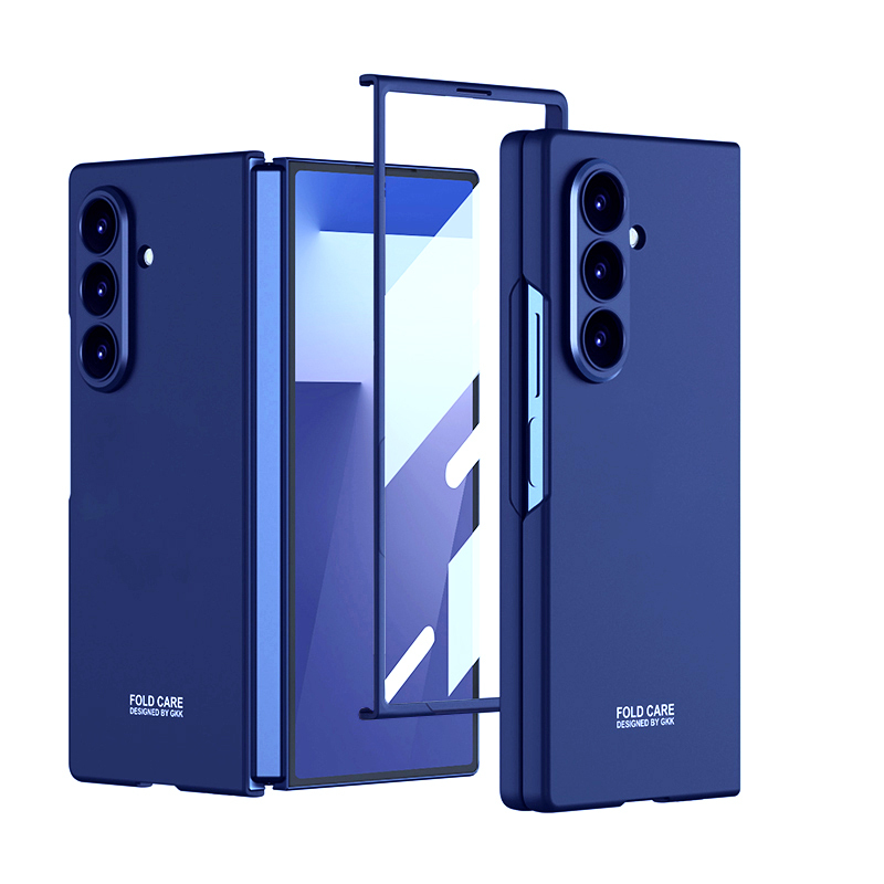 Galaxy Z Fold 7 Kılıf Zore Sert Kıpta Kapak - Lacivert