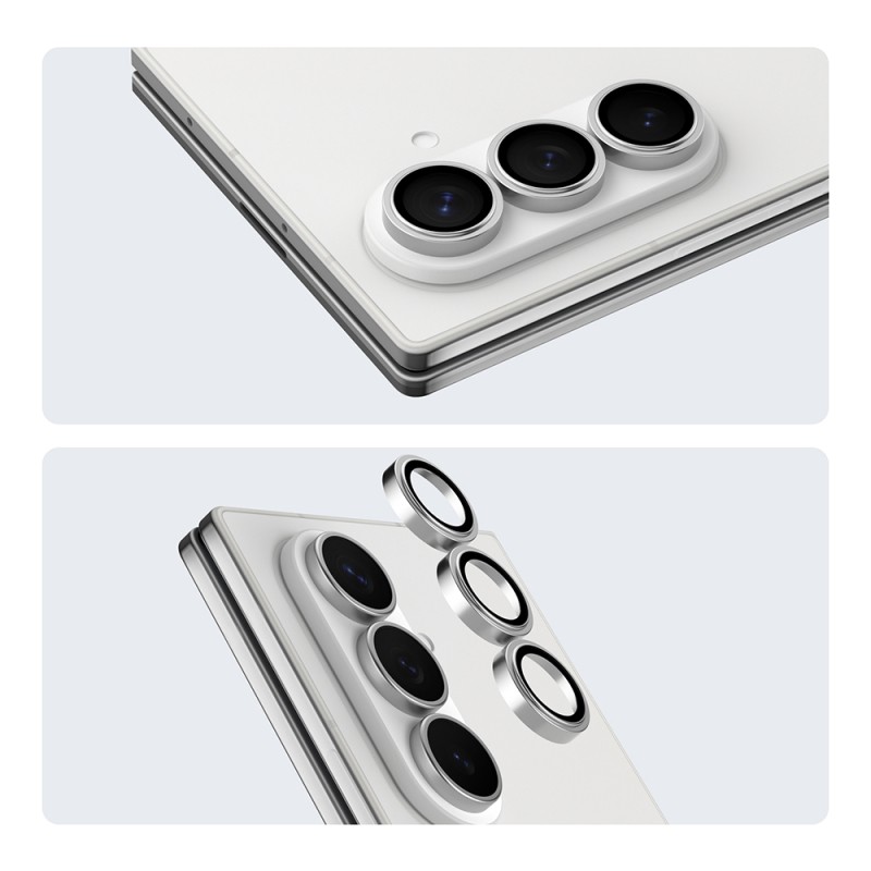 Galaxy Z Fold 7 Youngkit Alloy Original Parlama Önleyici Kamera Lens Koruyucu + Kolay Uygulama Aparatlı - 6