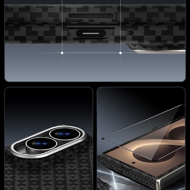 Galaxy Z Fold 8 Benks ArmorAir ArmorGrid Grand Combo Üçlü Aksesuar Seti (Ön Arka Kevlar Karbon Kapak + Ekran Koruyucu) - 5