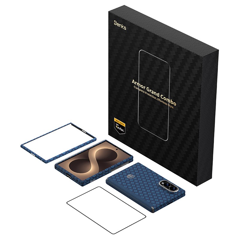 Galaxy Z Fold 8 Benks ArmorAir ArmorGrid Grand Combo Üçlü Aksesuar Seti (Ön Arka Kevlar Karbon Kapak + Ekran Koruyucu) - 22