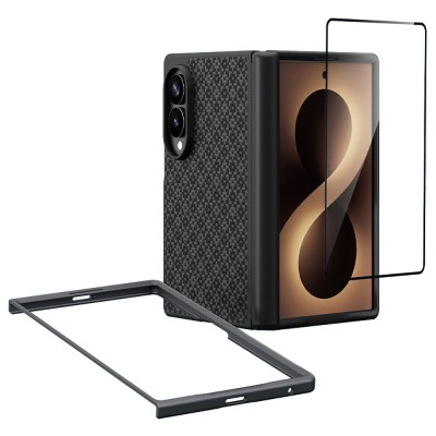 Galaxy Z Fold 8 Benks ArmorPro ArmorGrid Grand Combo Triple Accessory Set (Front & Back Kevlar Carbon Cover + Screen Protector) - 6