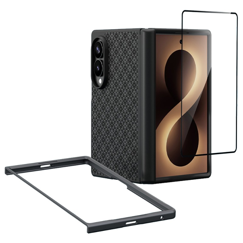 Galaxy Z Fold 8 Benks ArmorPro ArmorGrid Grand Combo Triple Accessory Set (Front & Back Kevlar Carbon Cover + Screen Protector) - 6
