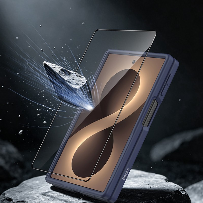 Galaxy Z Fold 8 Benks ArmorPro ArmorGrid Grand Combo Triple Accessory Set (Front & Back Kevlar Carbon Cover + Screen Protector) - 22
