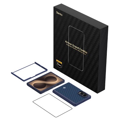 Galaxy Z Fold 8 Benks ArmorPro ArmorGrid Grand Combo Triple Accessory Set (Front & Back Kevlar Carbon Cover + Screen Protector) - 26